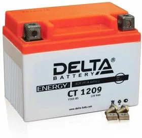 CT1209, Аккумулятор свинцовый 12B-9Ач 150х86х108 (для мототехники)