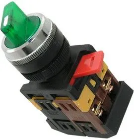 3SA12-22E-11XD/21 green, Ключ-выключатель двухпозиционный ON-OFF/OFF-ON