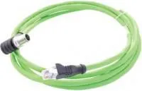 142M2X95010, Датчик Кабеля, X-Code, Cat6, 90 M12 Plug to RJ45 Plug, 1 м, 3.28 фут