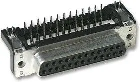 09 66 352 7611, Разъем D Sub, DB25, Standard, Гнездо, Серия Snap In, Ground Contact, 25 контакт(-ов), DB, Пайка