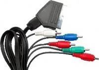 CB-212, Кабель SCART-21P штекер - 5xRCA штекер (1.5м)