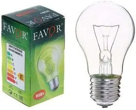 Лампа накаливания Б 230-95 95Вт E27 230В инд. ал. (100) Favor 5101503