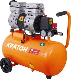 Компрессор КРАТОН AC-180-24-OFS поршневой безмасляный, 1000 Вт, 180л/мин, 8бар
