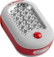 61810, Фонарь светодиодный ЗУБР, 27 LED, магнит, крючок для подвеса, 3ААА