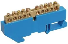 Шина нулевая на DIN-изол. ШНИ-8х12-22-Д-С ИЭК YNN10-812-22D-K07