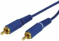 17-0105-1, Шнур 2 RCA - 2 RCA, длина 3 метра, синий (GOLD)