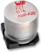 865250249006, SMD электролитический конденсатор, Radial Can - SMD, 100 мкФ, 10 В, Серия WCAP-ASNP