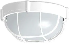 Светильник НПП 03-60-014 Банник 1302 круг малый 1х60Вт E27 IP65 корпус с решеткой бел. Элетех 1005500936