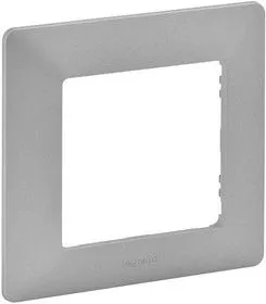 Рамка 1-м Valena Life универсальная алюм. Leg 754137