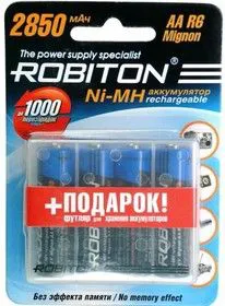 ACC 1.2V 2850mAh MH2850AA/box BL4, (Robiton 2850MHAA-4/Box BL4)