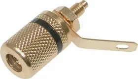 BP-301G (черное), Гнездо на панель (зол.)