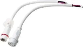 11-9820 БЕЛЫЙ, кабель.соед,2pin, герм.(IP67),2х1.00 кв.мм, 300В,L=0.35м,бел.
