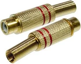 RP-410G, RCA JACK красный на кабель (металл)