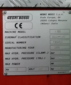 Термопластавтомат NegriBossi, V320