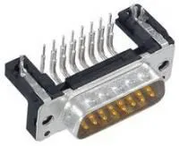 09661626812, Разъем D Sub, угловой, Standard, Штекер, 9 контакт(-ов), DE, Пайка