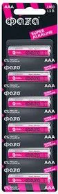 Элемент питания алкалиновый LR03 Super Alkaline BL-6 (уп.6шт) ФАZА 4895205002012
