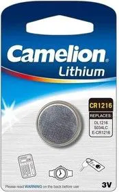 Элемент питания литиевый CR CR1216 BL-1 (блист.1шт) Camelion 3609