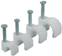 Скоба для кабеля круглая А9мм (уп.50шт) пакет БМ 1002300