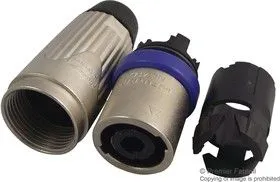 NLT4MX, Аудио разъем динамика/колонки, компенсатор натяжения, Серия speakON STX, 4 Контакта, Штекер