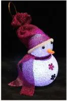 Светильник декоративный Снеговик 9см 1 RGB светодиод на батарейках 3ХLR44 SHLights 4690601042200