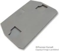 011762822, Секция оконцовки клеммы, для использования с клеммными колодками на DIN-рейку, серого цвета