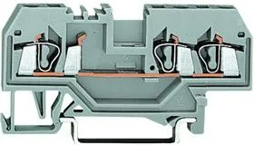 0281-0907, TERMINAL BLOCK, DIN RAIL, 2 POSITION, 28-12AWG