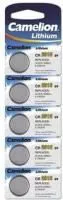 Элемент питания литиевый CR CR2016 BL-5 (блист.5шт) Camelion 1593