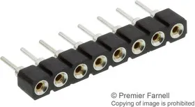 310-47-108-41-001000, SIP SOCKET, 8POS, 2.54MM, THROUGH HOLE