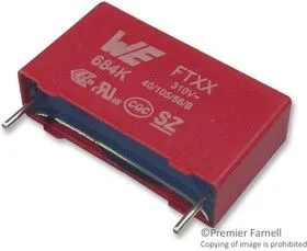 890334026003CS, Конденсатор Безопасности, 0.22 мкФ, Серия WCAP-FTXX, Metallized PP