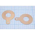 Медное контактное кольцо для ультразвуковой пьезокерамики диаметром 35мм; конст УППреобр контакт\ 35x15x0,25m48медн кольц