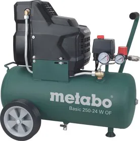 Компрессор METABO Basic 250-24 W OF (601532000) поршневой безмасляный, 1500 Вт, 220л/мин, 8бар