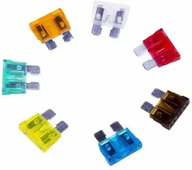 80-7024, Набор автомобильных предохранителей стандарт в пластиковой коробке 100шт.
