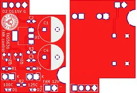 Печатная плата RDC1-0039, Печатная плата с разводкой, FR4 28,575х36,195мм (1.5мм, 18мкм)