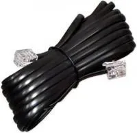 PL1201, Удлинитель телефонный 2м, черный