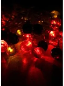 Гирлянда декоративная Елочная-1 (насадки-шарики и шишки витые) 4.4м 30LED IP20 мультиколор Космос KOC_GIR30LEDRUBBALL2