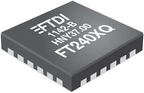 FT240XQ-T, USB интерфейс, USB-FIFO, USB 2.0, 2.97 В, 5.5 В, QFN, 24 вывод(-ов)