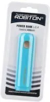 ROBITON POWER BANK Li3.4 IRIS (голубой) 3350мАч BL1, Универсальный внешний аккумулятор