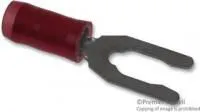 52409, TERMINAL, SPADE/FORK, #6, CRIMP, RED