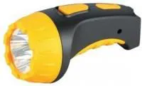 Фонарь LED 3804 (аккум 220В черн/жел. 4 LED, SLA пласт. короб) Ultraflash 9215
