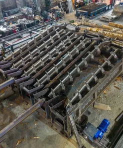 Шнековая система подачи бревен