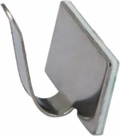 07-2420, Площадки самоклеющиеся металлические с клипсой под шлейф (ПКШМ) 20x10 мм, упаковка 100 шт.