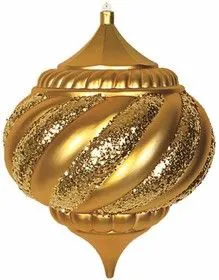 502-221, Елочная фигура Лампа, 30 см, цвет золотой