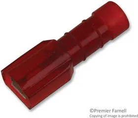 18RAD-18277, TERMINAL, FEMALE DISCONNECT, 0.187IN RED