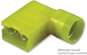 19006-0019, FEMALE DISCONNECT, 6.35MM, 12-10AWG, YEL