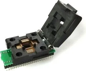 DIP44-TQFP44 12x12 mm [ZIF, Clam Shell, Yamaichi], Адаптер для программирования микросхем (=HTQ4408)