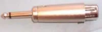 PS000117, Адаптер XLR, Моно Штекер - 6.35мм, Гнездо XLR