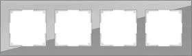 WL01-Frame-04 / Рамка на 4 поста (серый,стекло)
