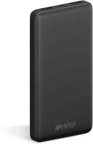 ST10000 BLACK, Аккумулятор HIPER Внешний аккумулятор HIPER ST10000 Li-Ion 10000mAh 2.1A+1A 2xUSB черный
