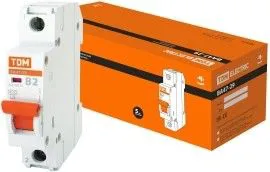 SQ0206-0002, Авт. выкл.ВА47-29 1Р 2А 4,5кА х-ка В TDM