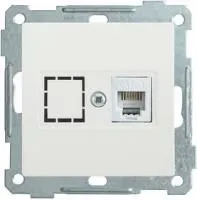 Механизм розетки телеф. СП BOLERO РТ12-1-Б RJ12 бел. ИЭК ETB10-K01